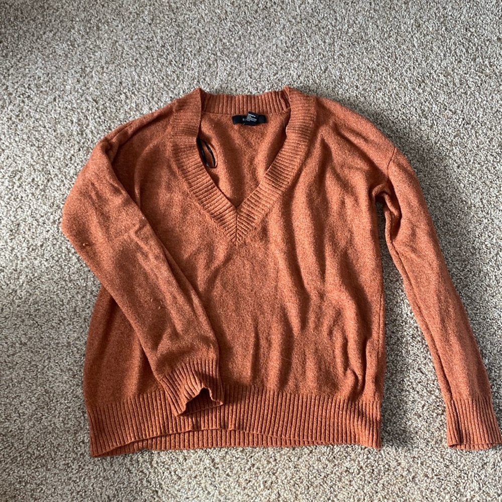 Orange long Sleeve Sweater